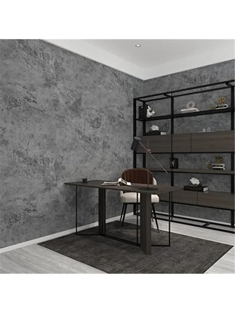 Concrete Peel and Stick Wallpaper Grey Blue Contact Paper Self Adhesive Vinyl